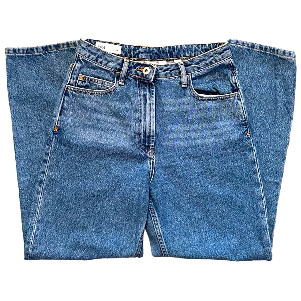 ASOS collusion x006 mom jeans in dark stone wash blue ⭐️